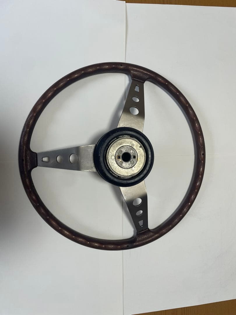 MAZDAファミリア　ロータリー　クーペ　純正　ステアリング　木製