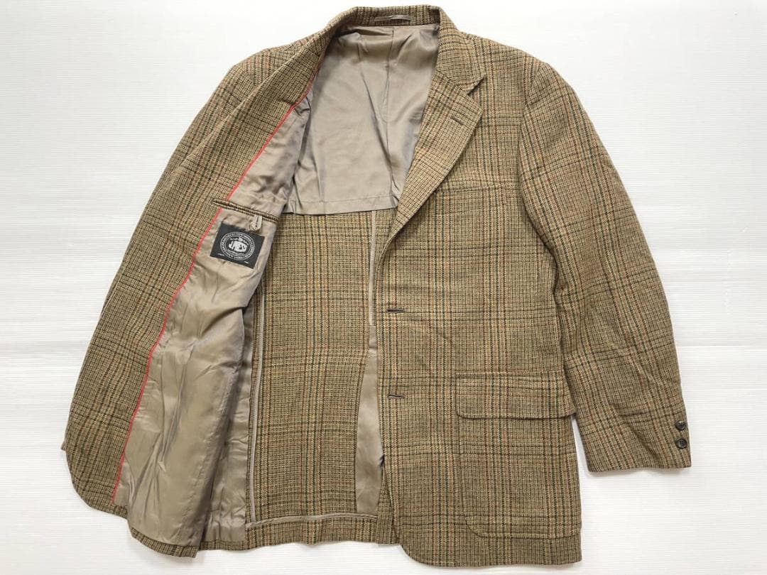 美品 ジェイプレス ツイードジャケット JPRESS 三ツボタン