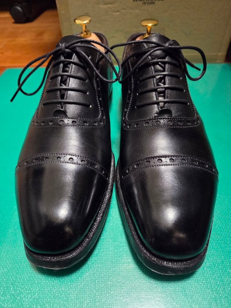 GRENSON グレンソン　クオーターブローグ　ブラック　6.5