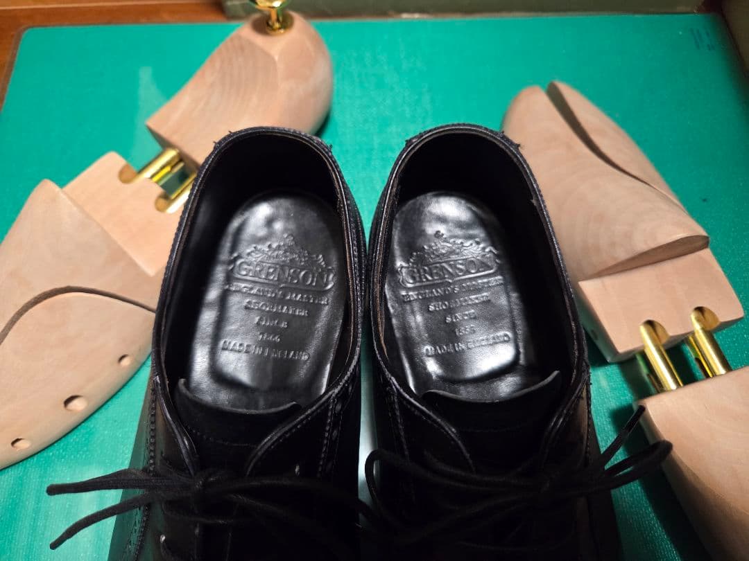 GRENSON グレンソン　クオーターブローグ　ブラック　6.5