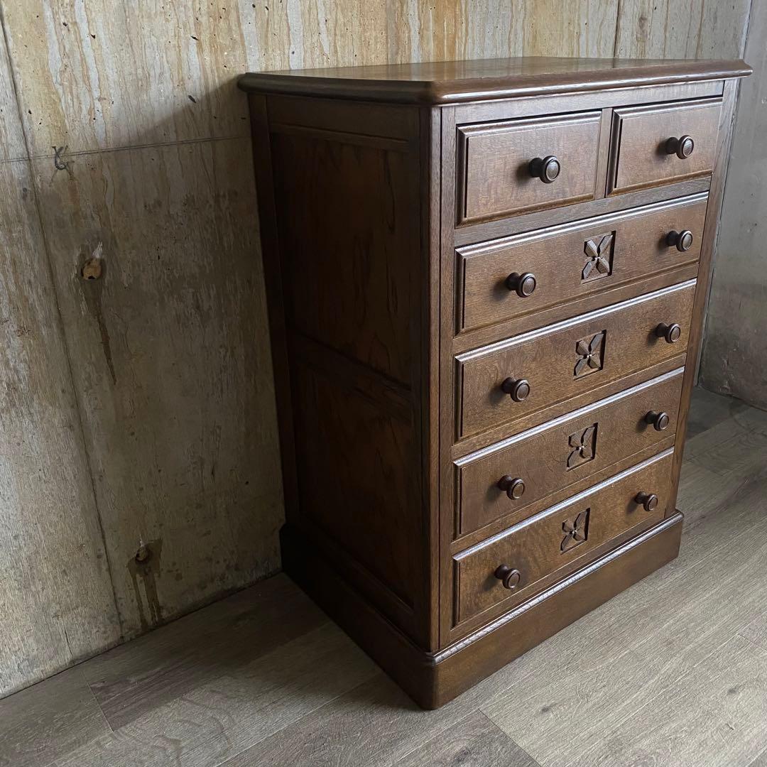 ロイヤルチェスト　カントリー　クラシカル　5段　引き出し