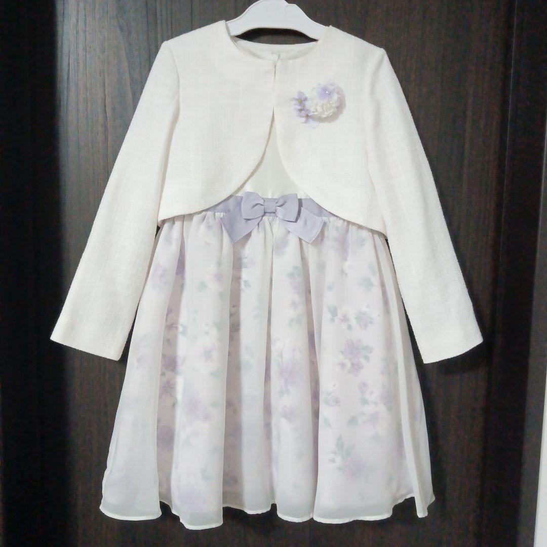 ブランシェス　120 キメ服　入学式　卒園式　フォーマル　女の子 紫　パープル