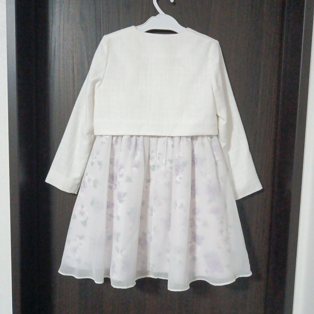 ブランシェス　120 キメ服　入学式　卒園式　フォーマル　女の子 紫　パープル