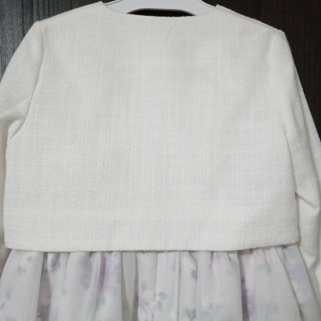 ブランシェス　120 キメ服　入学式　卒園式　フォーマル　女の子 紫　パープル