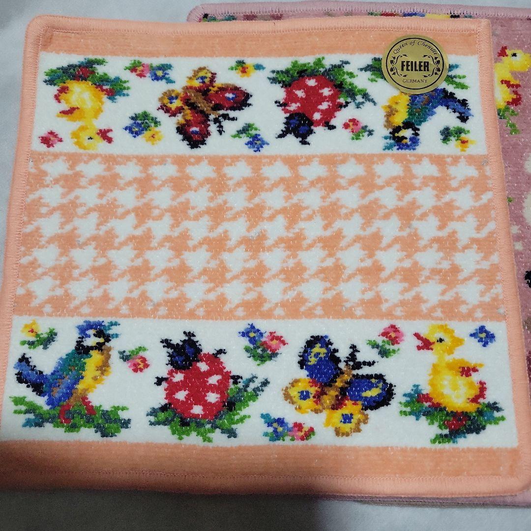 kerokeroフェイラー ハイジ ペイズリー 千鳥 ハンカチ 3枚セット