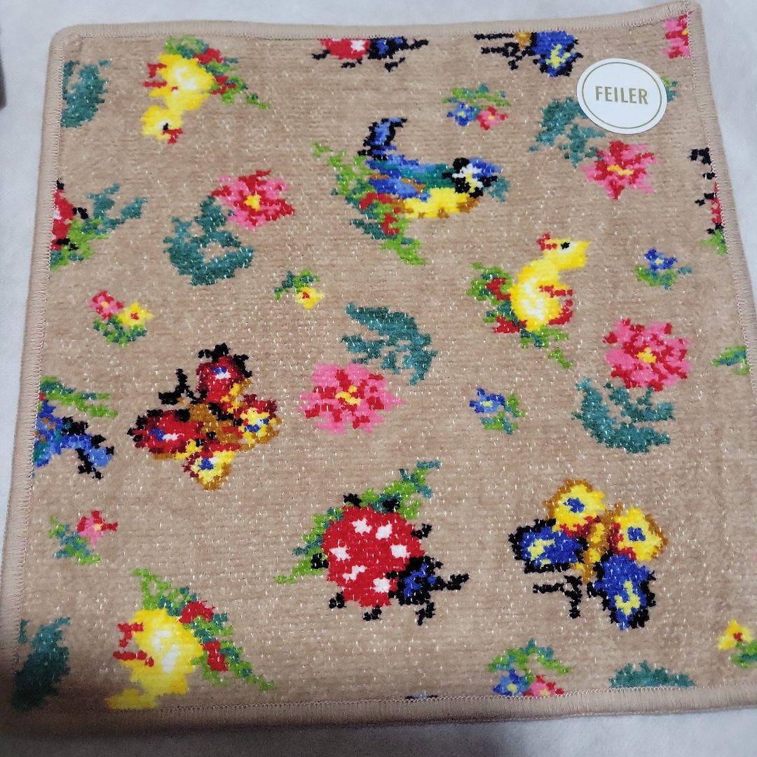 kerokeroフェイラー ハイジ ペイズリー 千鳥 ハンカチ 3枚セット