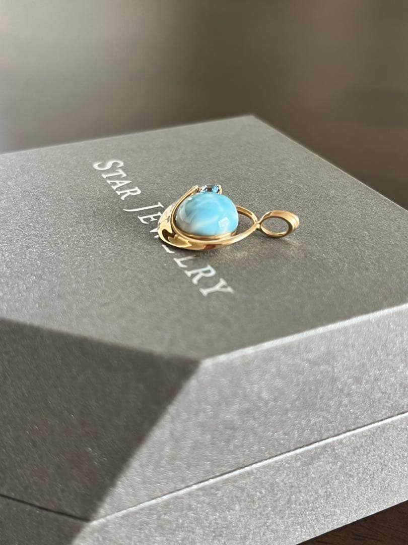 スタージュエリー ⭐︎ラリマー ブルートパーズ ペンダントトップ K10