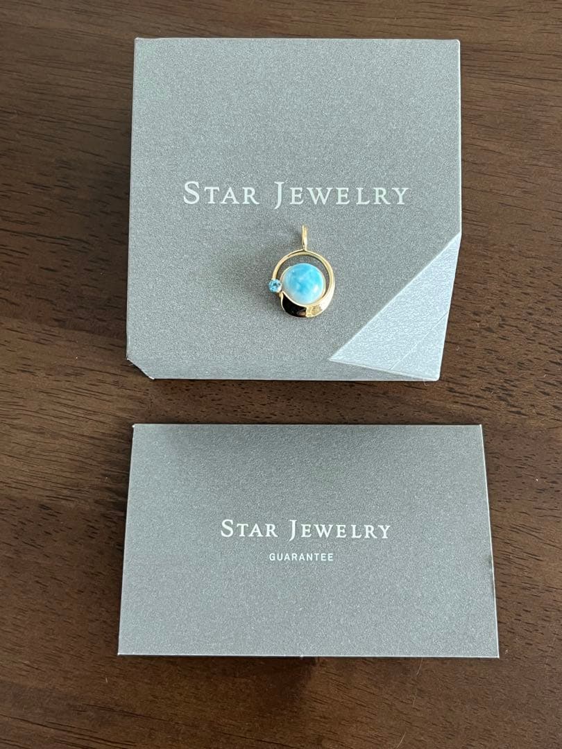 スタージュエリー ⭐︎ラリマー ブルートパーズ ペンダントトップ K10