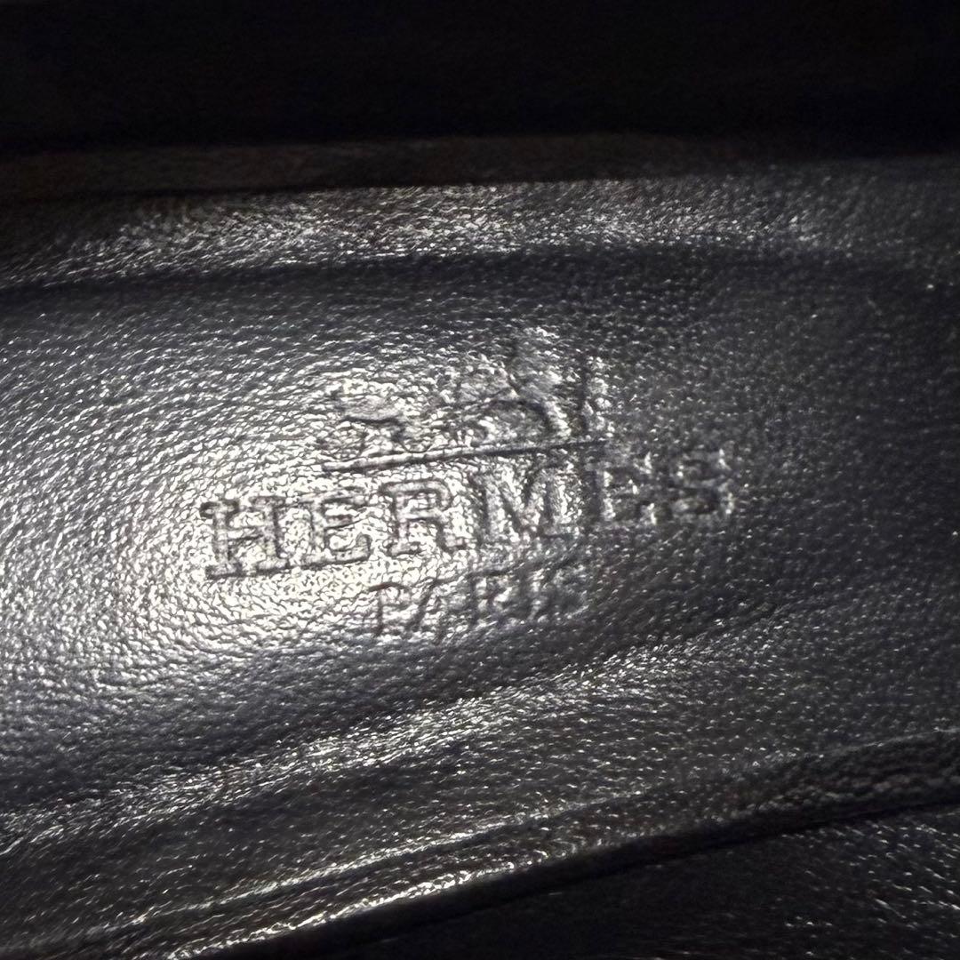 エルメス ポインテッドトゥ ヒール ローファー パンプス グロリアス 35.5