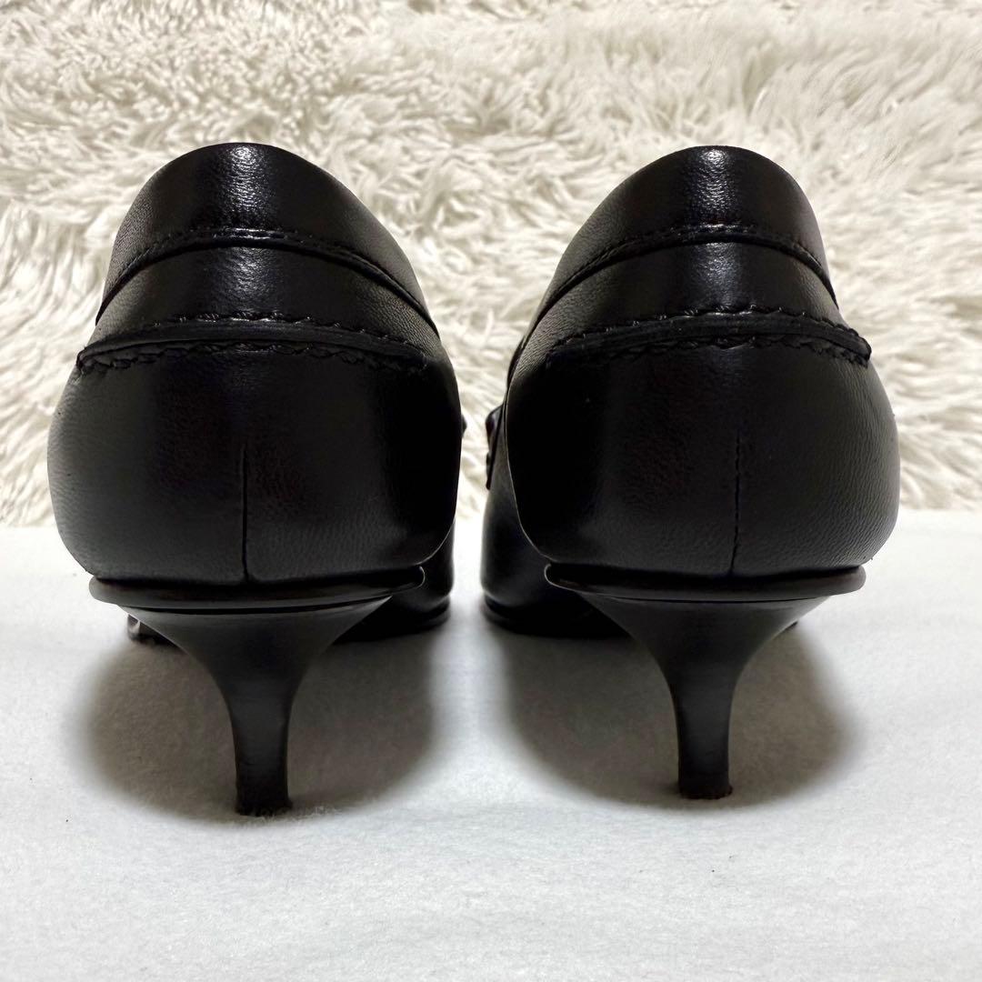 エルメス ポインテッドトゥ ヒール ローファー パンプス グロリアス 35.5