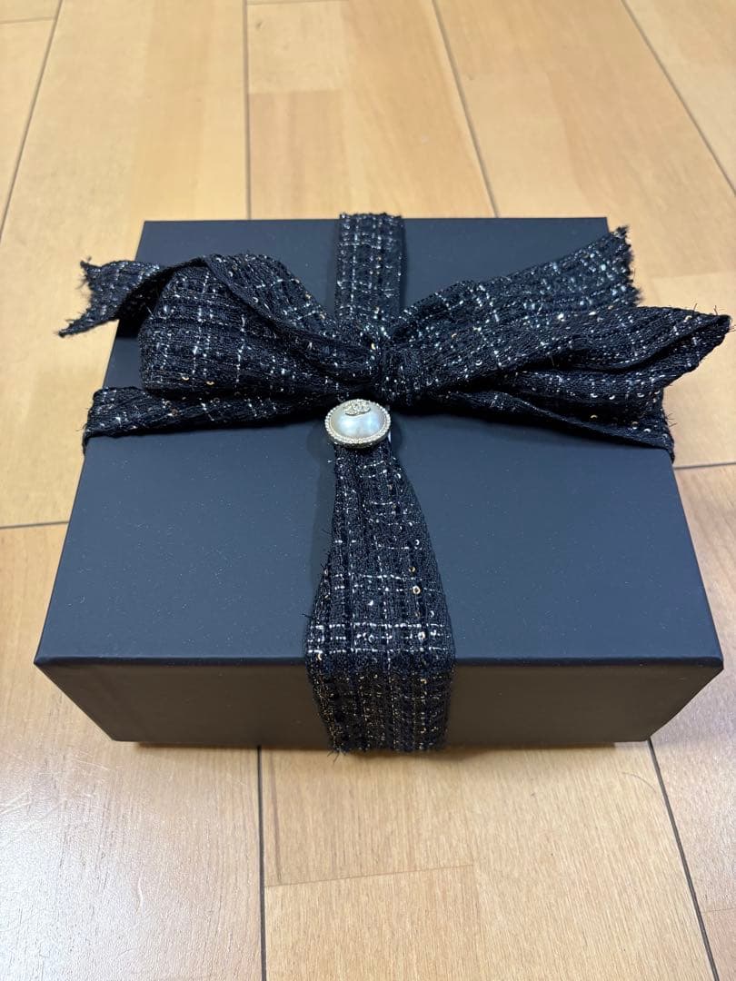 CHANEL ブラックレザー ベルト キルティング CCロゴ