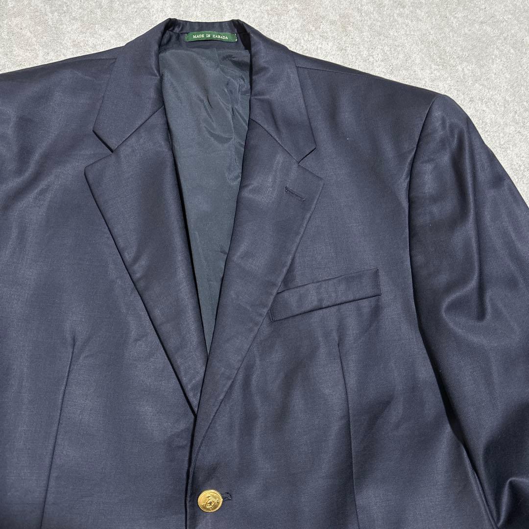 2XL 大きいサイズ‼️ラルフローレン　紺ブレザー　金ボタン　ネイビー　テーラード