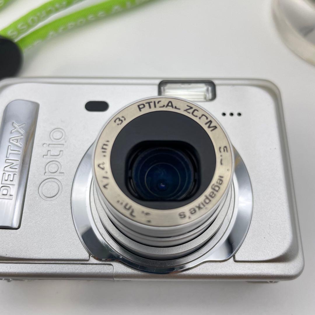 スマホ転送OK✨PENTAX Optio s55✨動作確認済 単三電池 可愛い♪