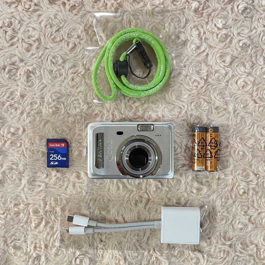 スマホ転送OK✨PENTAX Optio s55✨動作確認済 単三電池 可愛い♪