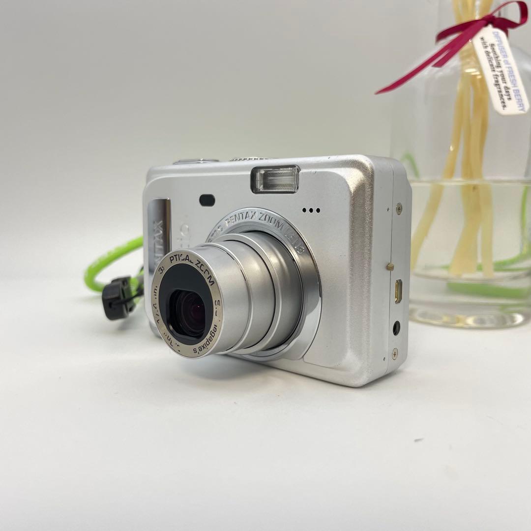 スマホ転送OK✨PENTAX Optio s55✨動作確認済 単三電池 可愛い♪