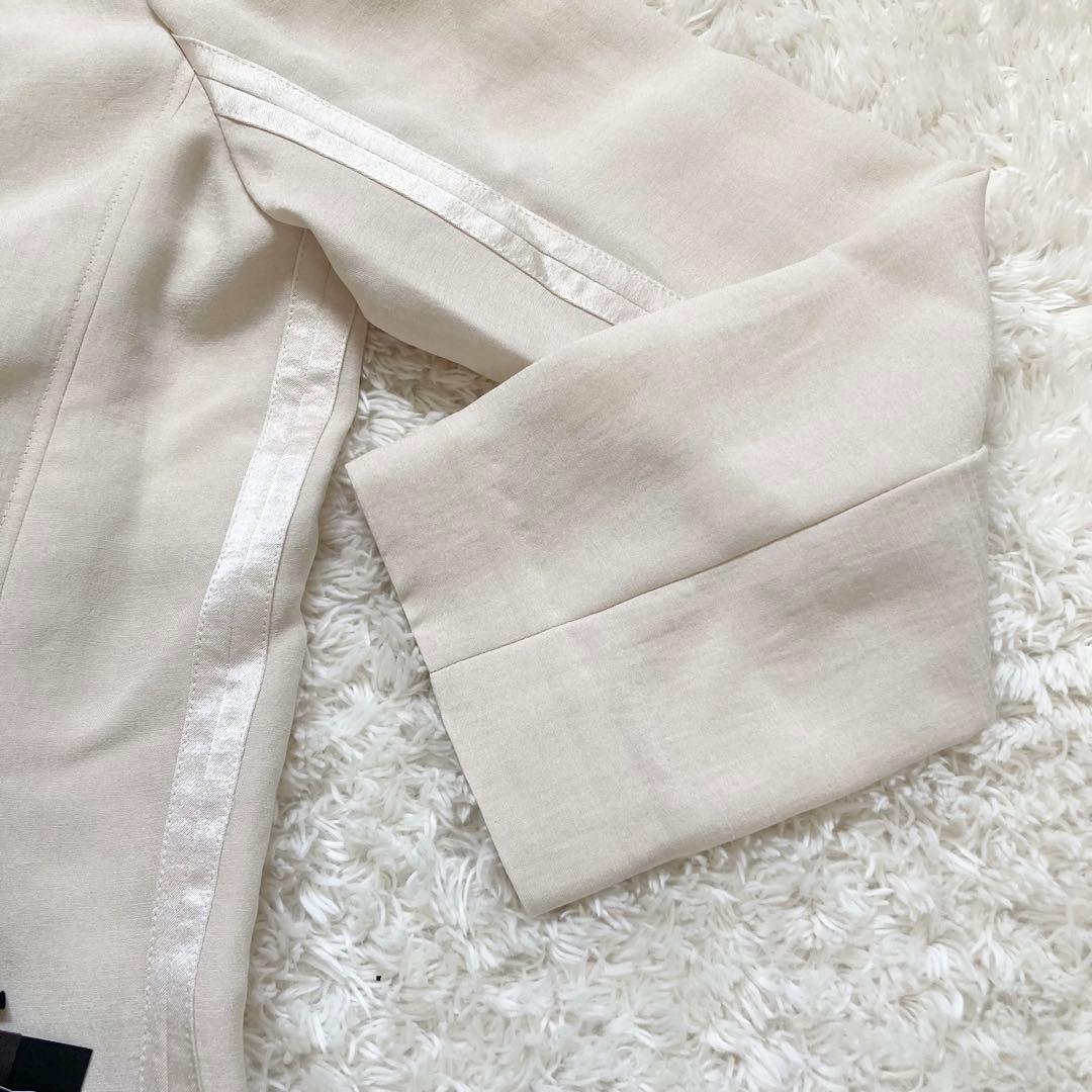 未使用✨️タグ付 24SS スタイリング バックサテンジャケット アイボリー 0