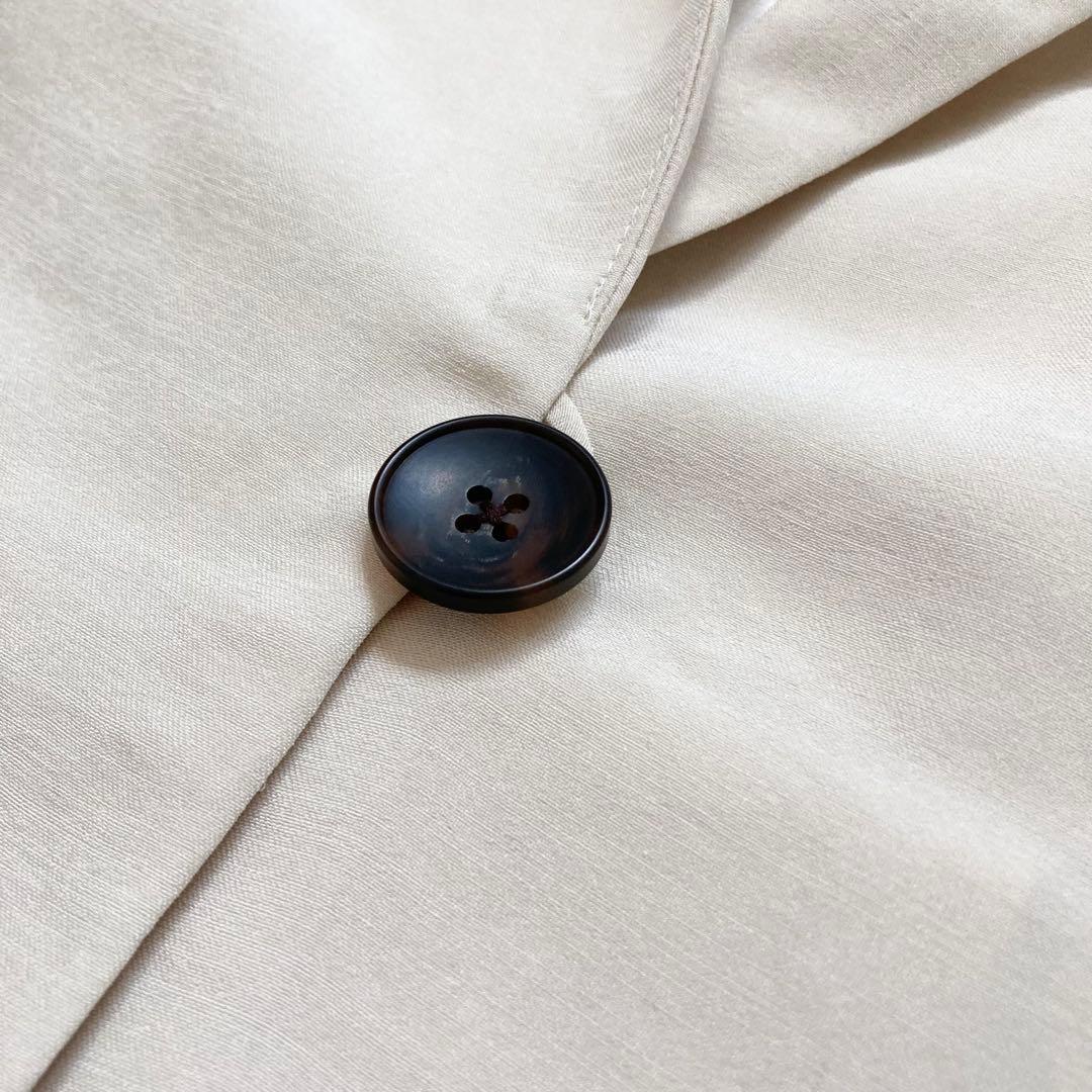 未使用✨️タグ付 24SS スタイリング バックサテンジャケット アイボリー 0