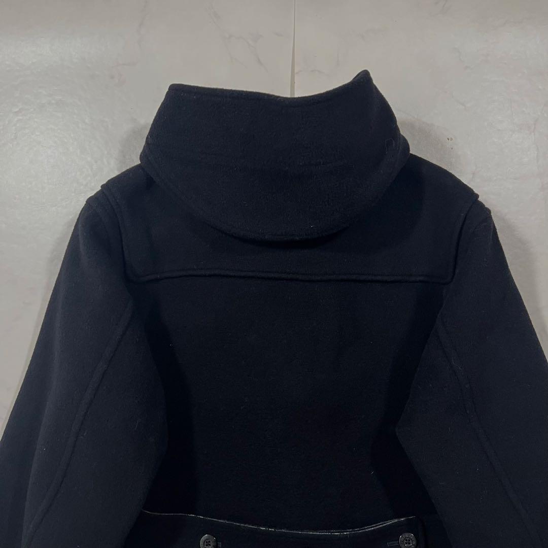 バーバリーブラックレーベル ダッフルコート XLサイズ ブラック 黒 ウール