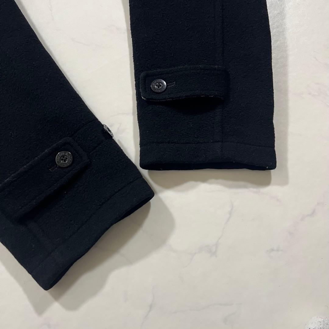 バーバリーブラックレーベル ダッフルコート XLサイズ ブラック 黒 ウール