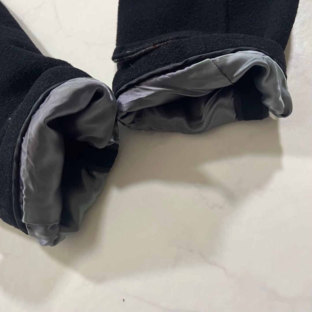 バーバリーブラックレーベル ダッフルコート XLサイズ ブラック 黒 ウール