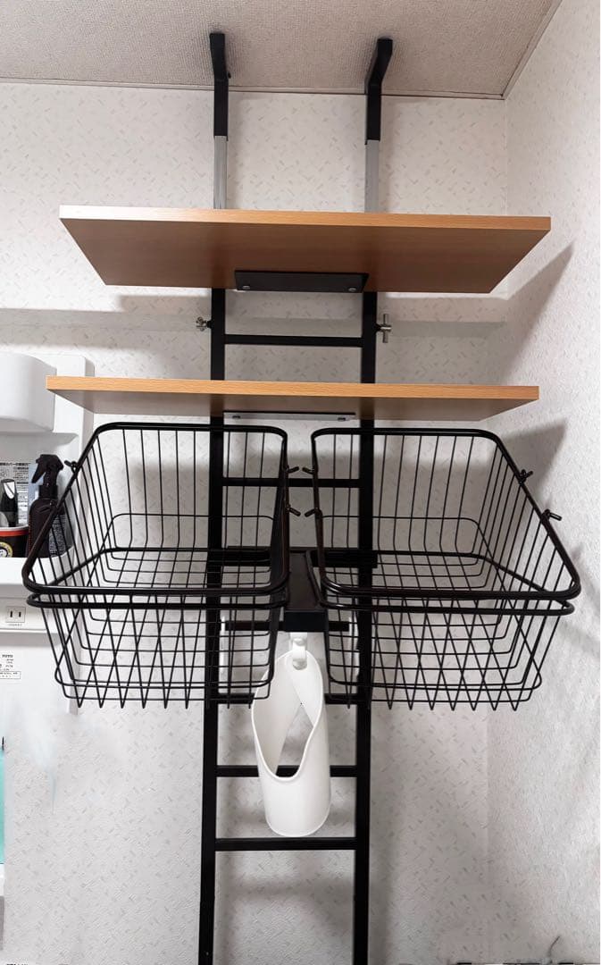 突っ張り式ランドリーラック