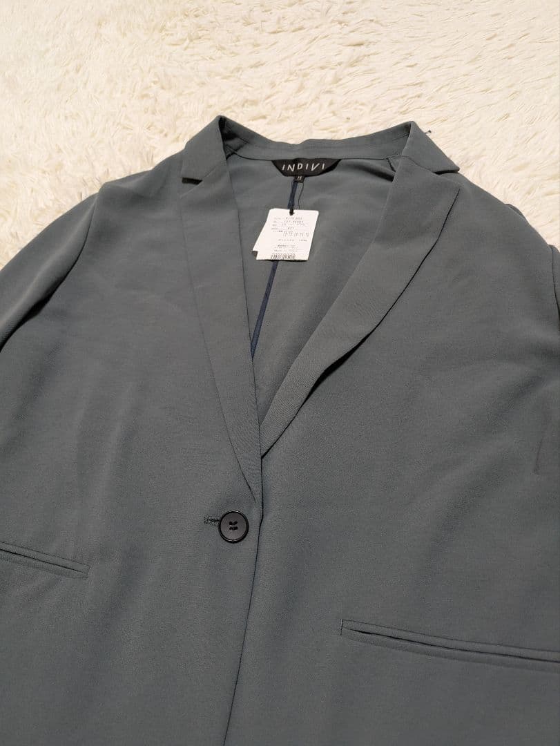 ✨新品タグ付き✨　インディヴィ　テーラード　大きいサイズ　UVカット　サイズ15