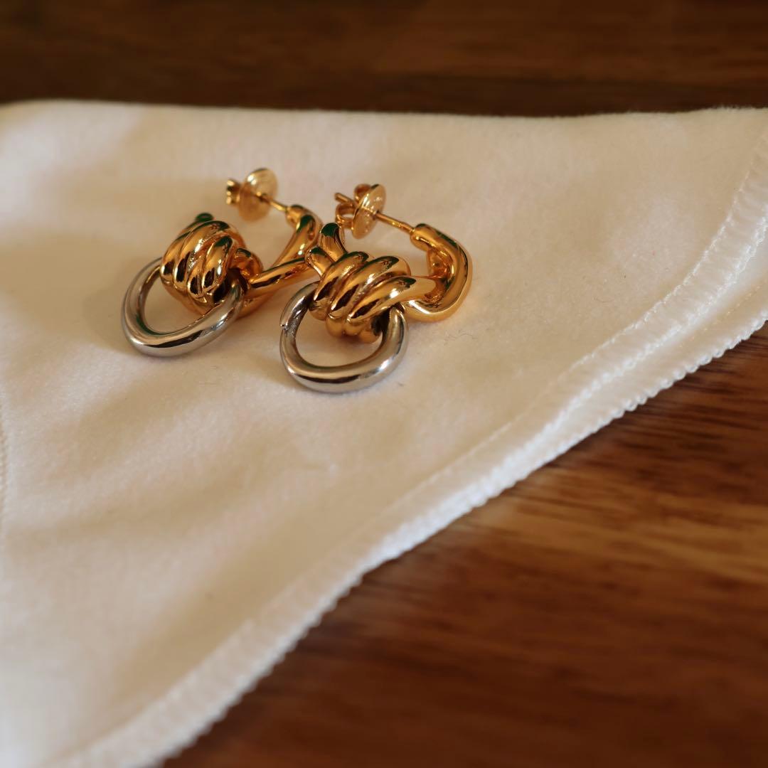 bottega veneta ノットピアス Ag925