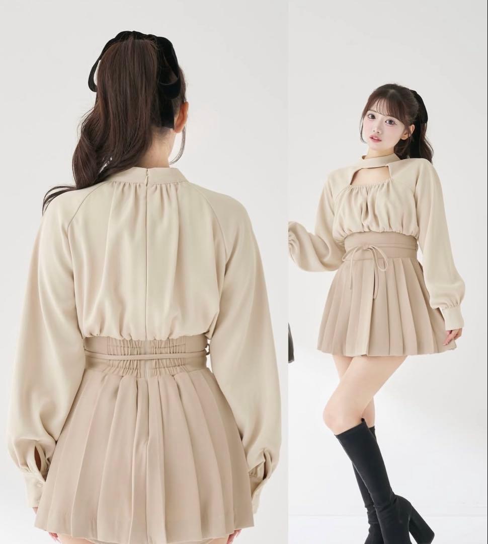 Darich ドッキングコルセットプリーツミニワンピース(今週末限定価格)