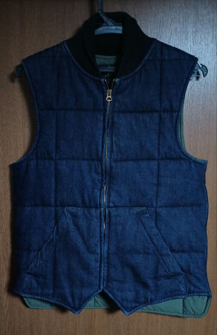 RRL インディゴ キルティングベスト XS