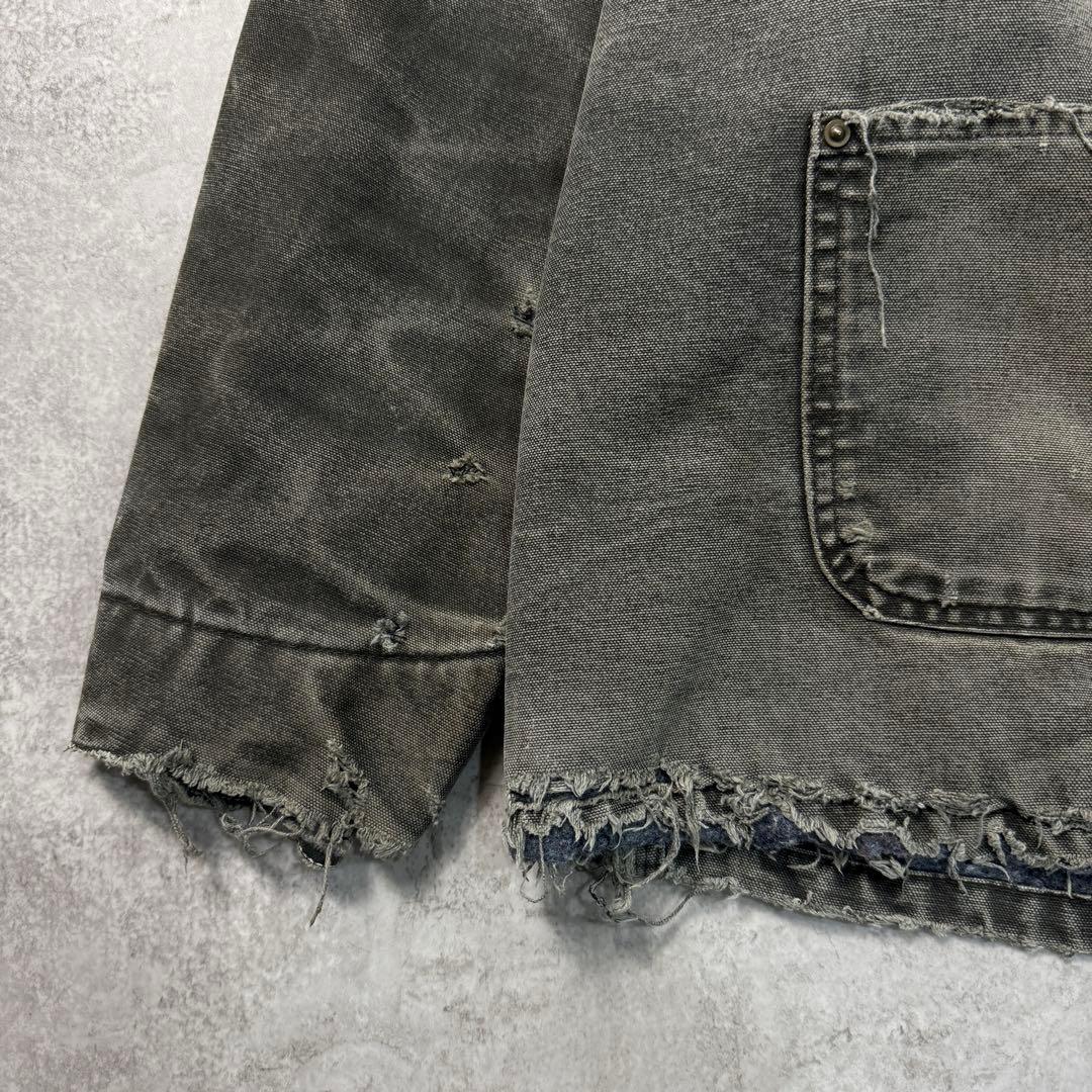 USA製■カーハート 【L】00sチョアコート モスグリーン フェード 雰囲気◎