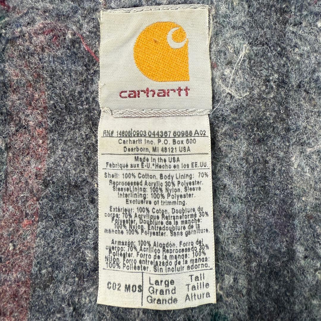 USA製■カーハート 【L】00sチョアコート モスグリーン フェード 雰囲気◎