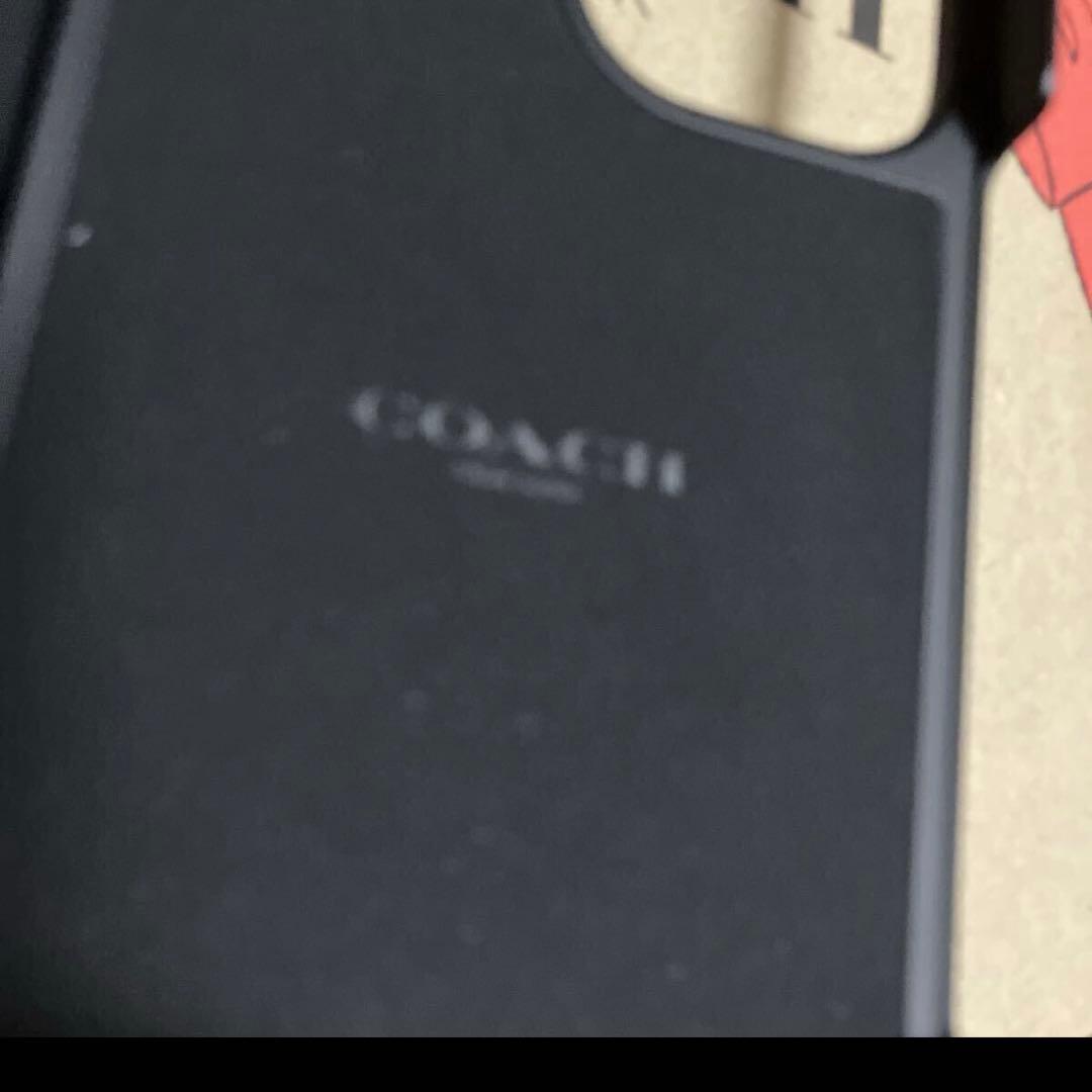 iPhone16ケース　レザー　ブラック　コーチ　COACH
