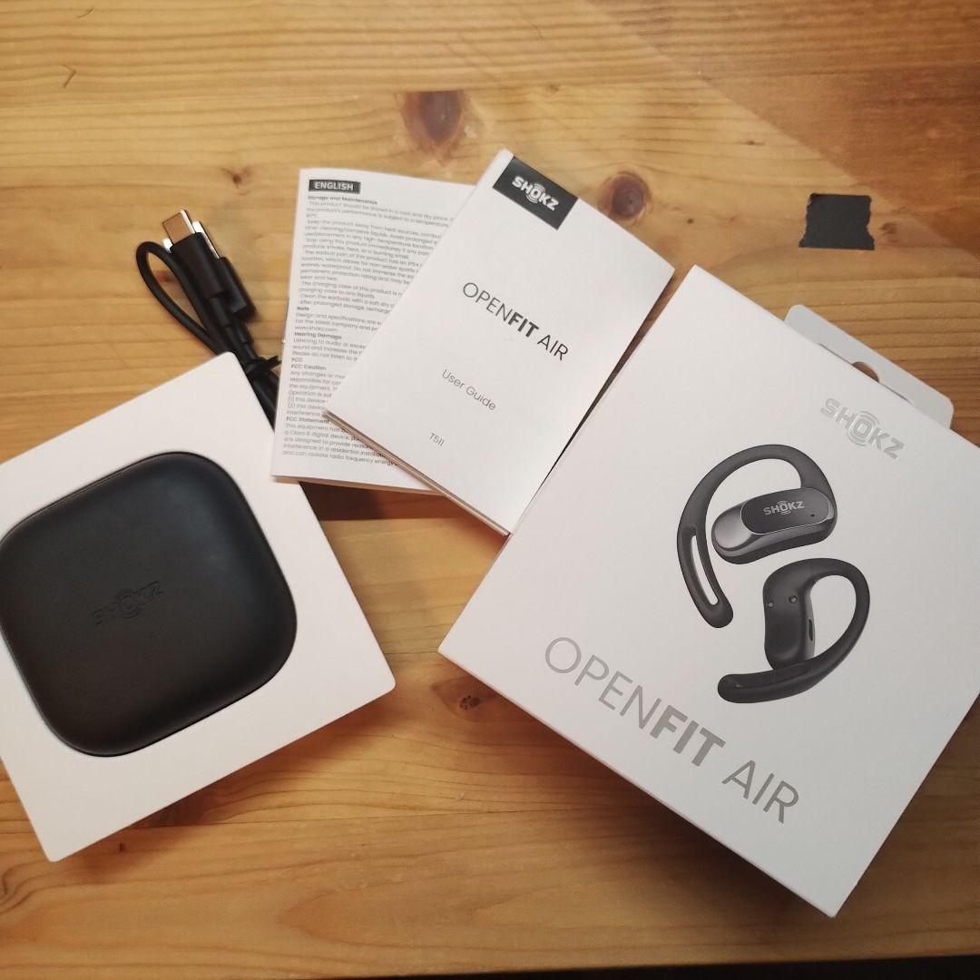 OPENFIT AIR SHOKZ BLACK オープンイヤー