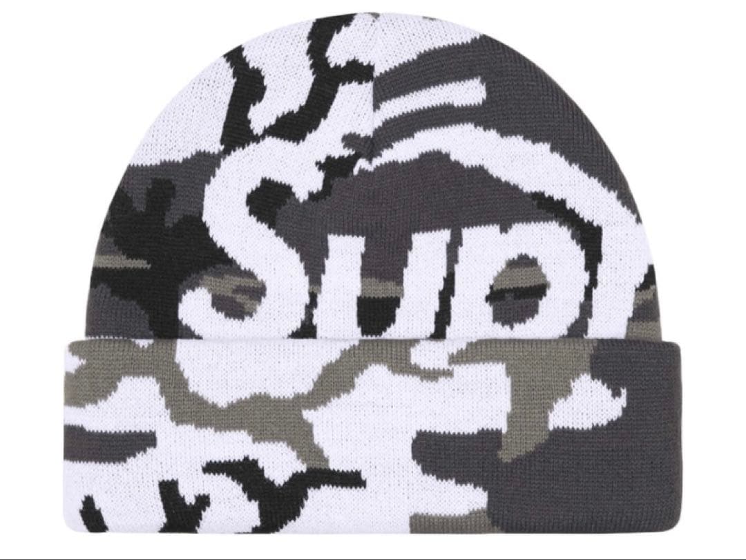 帽子 Supreme Camo Big Logo Beanie \
