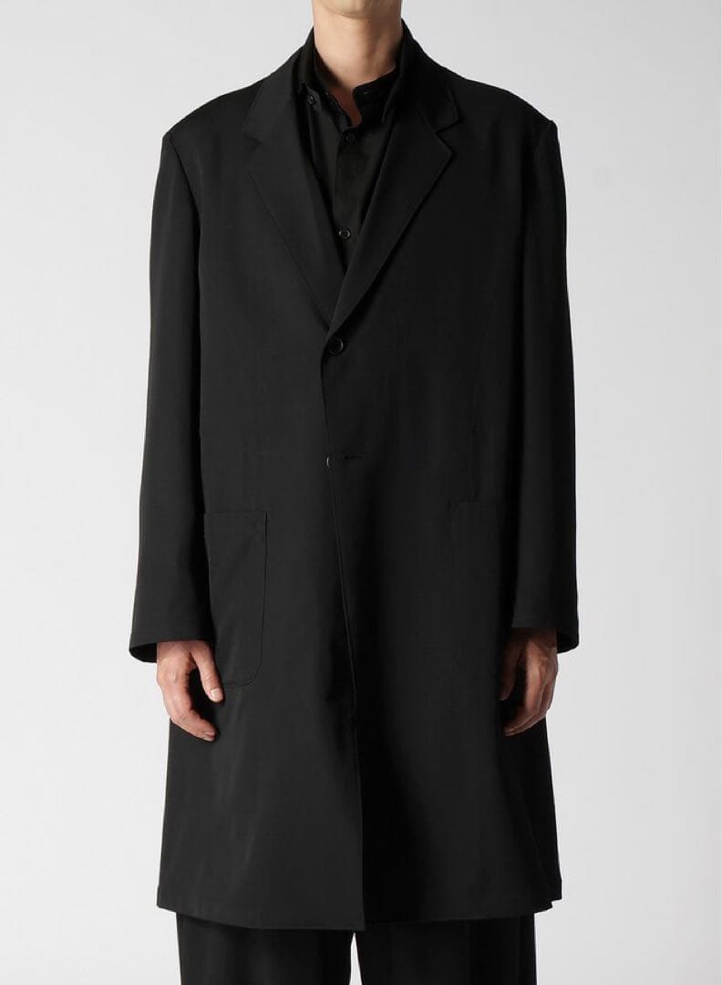 【試着のみ】24SS Yohji Yamamoto ギャバロングジャケット