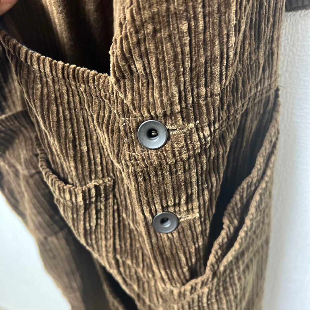 BLACK SIGN ブラックサイン　ランダムコーデュロイオーバーオール