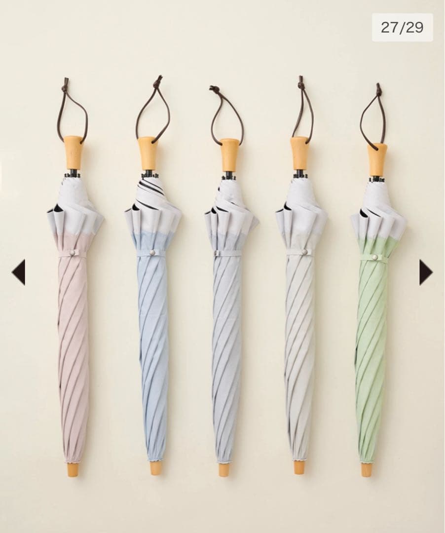 サンバリア 折りたたみ日傘 ２段折 / コンビmoku (グレー)