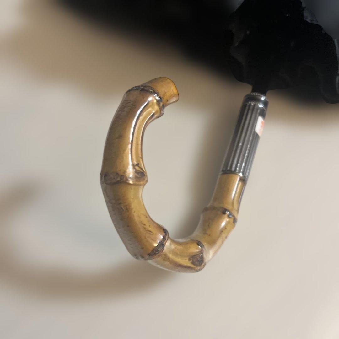 JILL STUART キラキラ フリル付き黒日傘