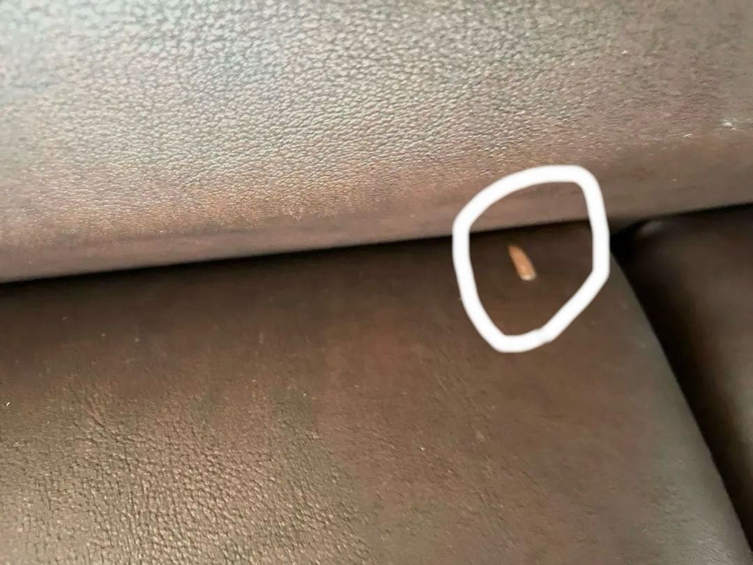 昭和レトロ　合成皮革ソファ3人掛け　ビンテージ