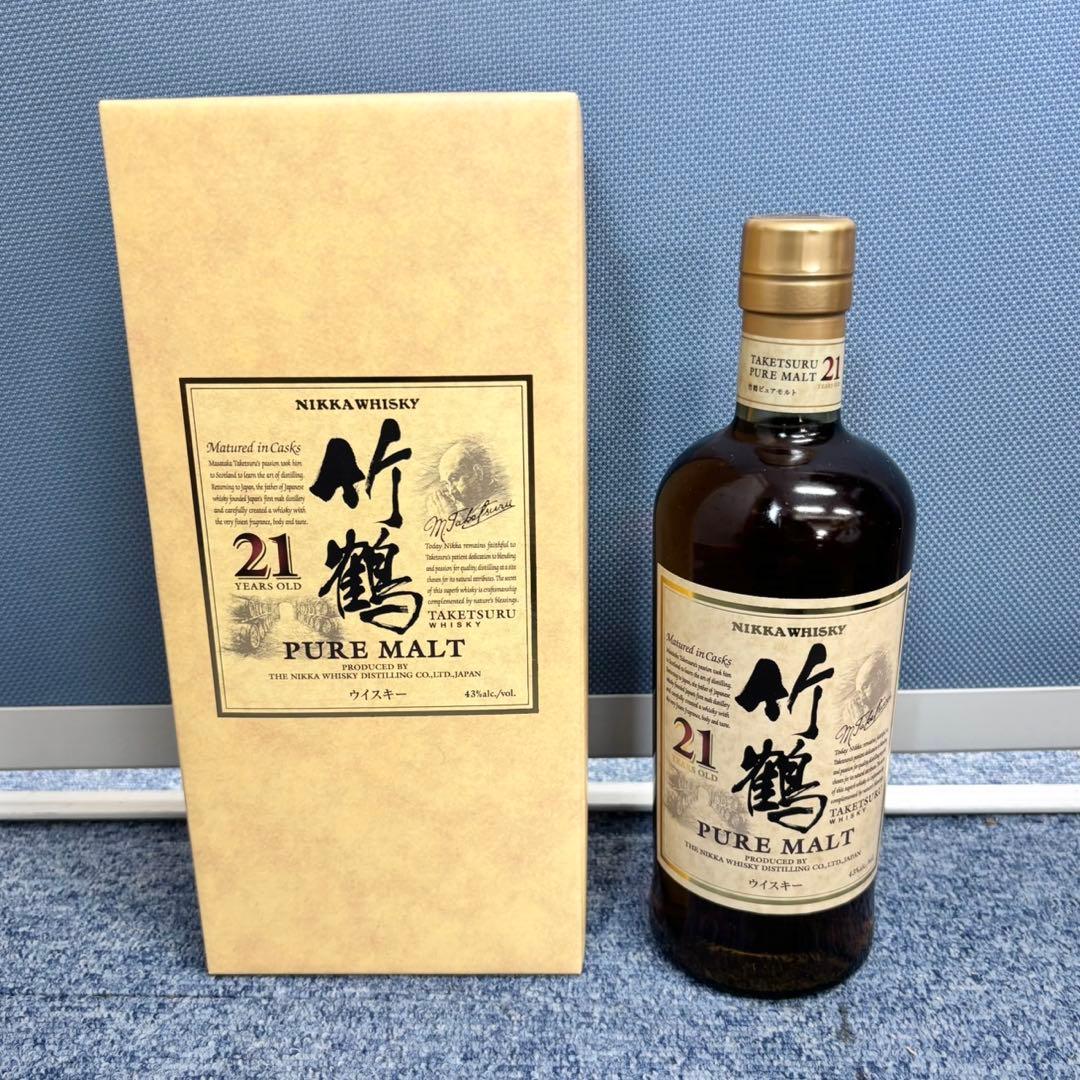 竹鶴 21年 ピュアモルト　ウイスキー　700ml 43度　(終売品) 1463