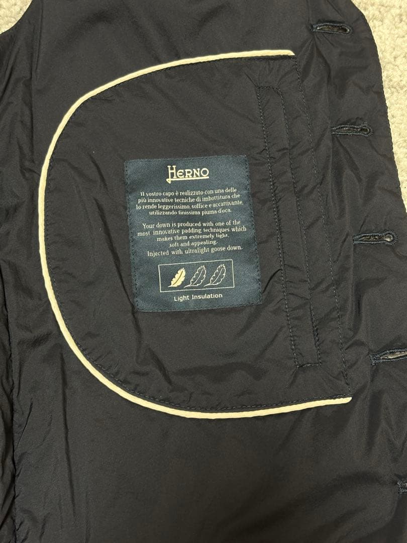 【HERNO】LEGEND ヘルノ インナーダウンジレ（美品） 24AW