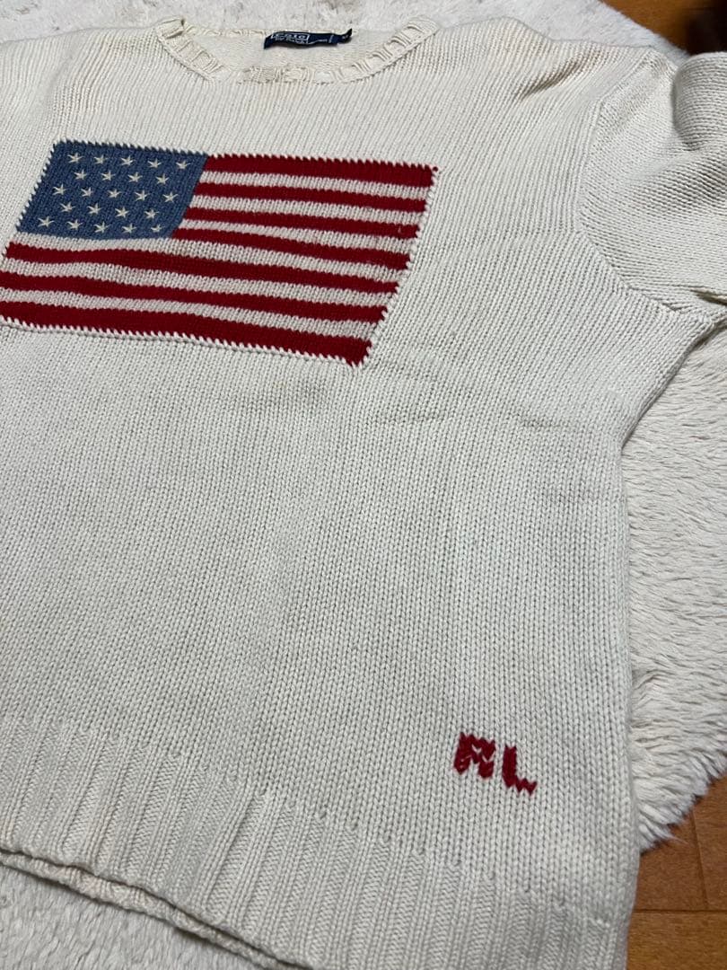 polo by ralph lauren ポロラルフローレン 星条旗 ニット