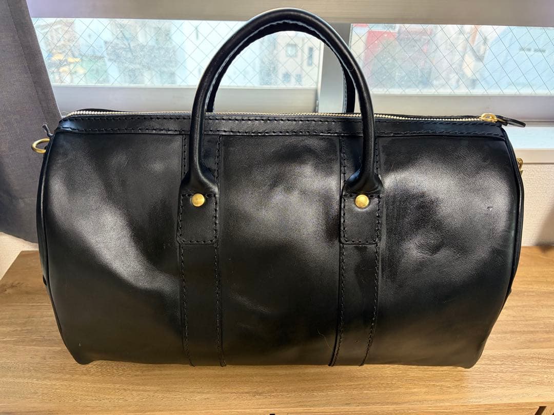 HERZ ボストンバッグ(V-23) 黒　Mサイズ