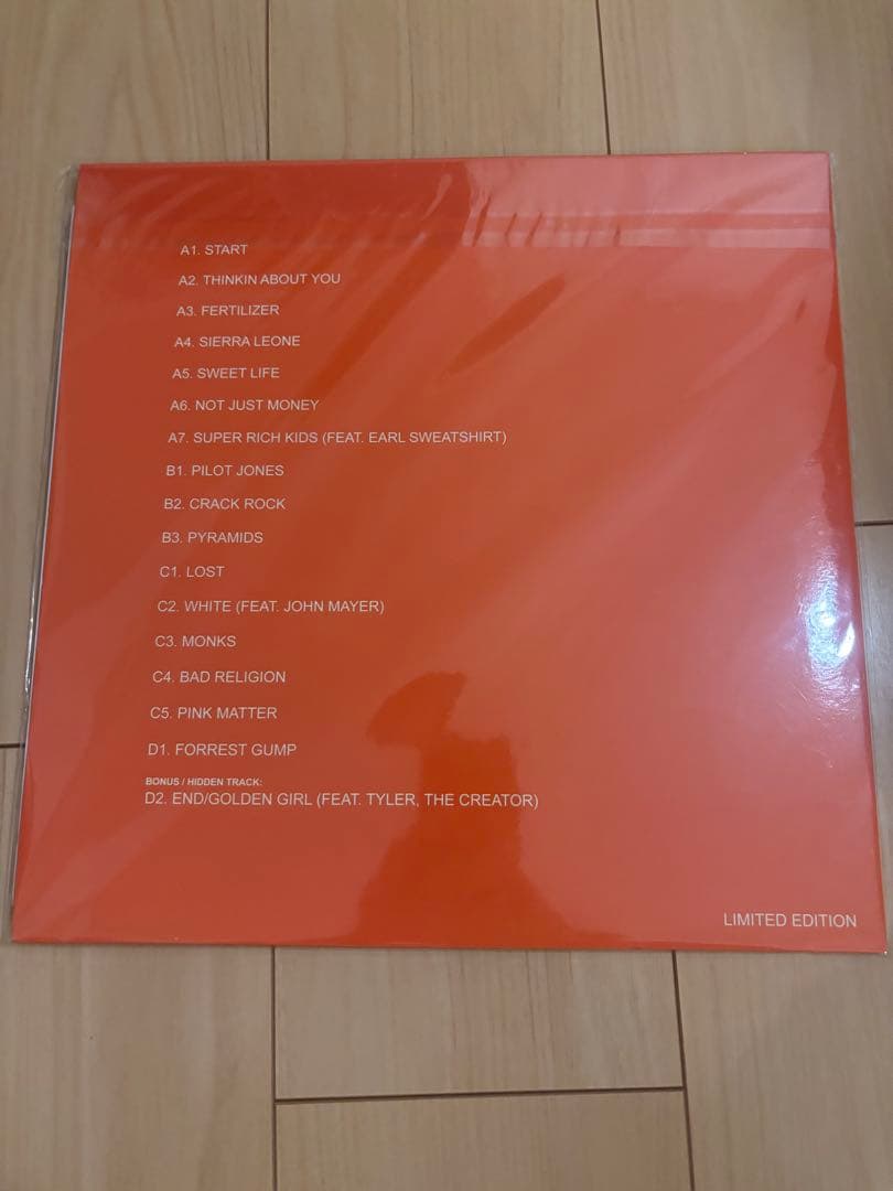 Frank Ocean channel ORANGE 2LP オレンジヴァイナル