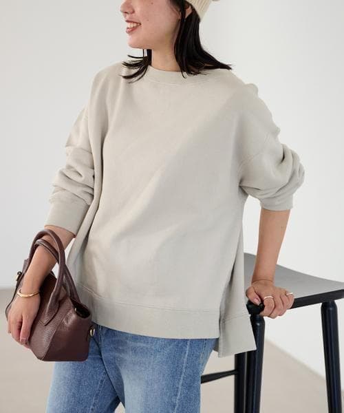 【新品 未使用】フレームワーク ボートネックワイドスウェット 24AW