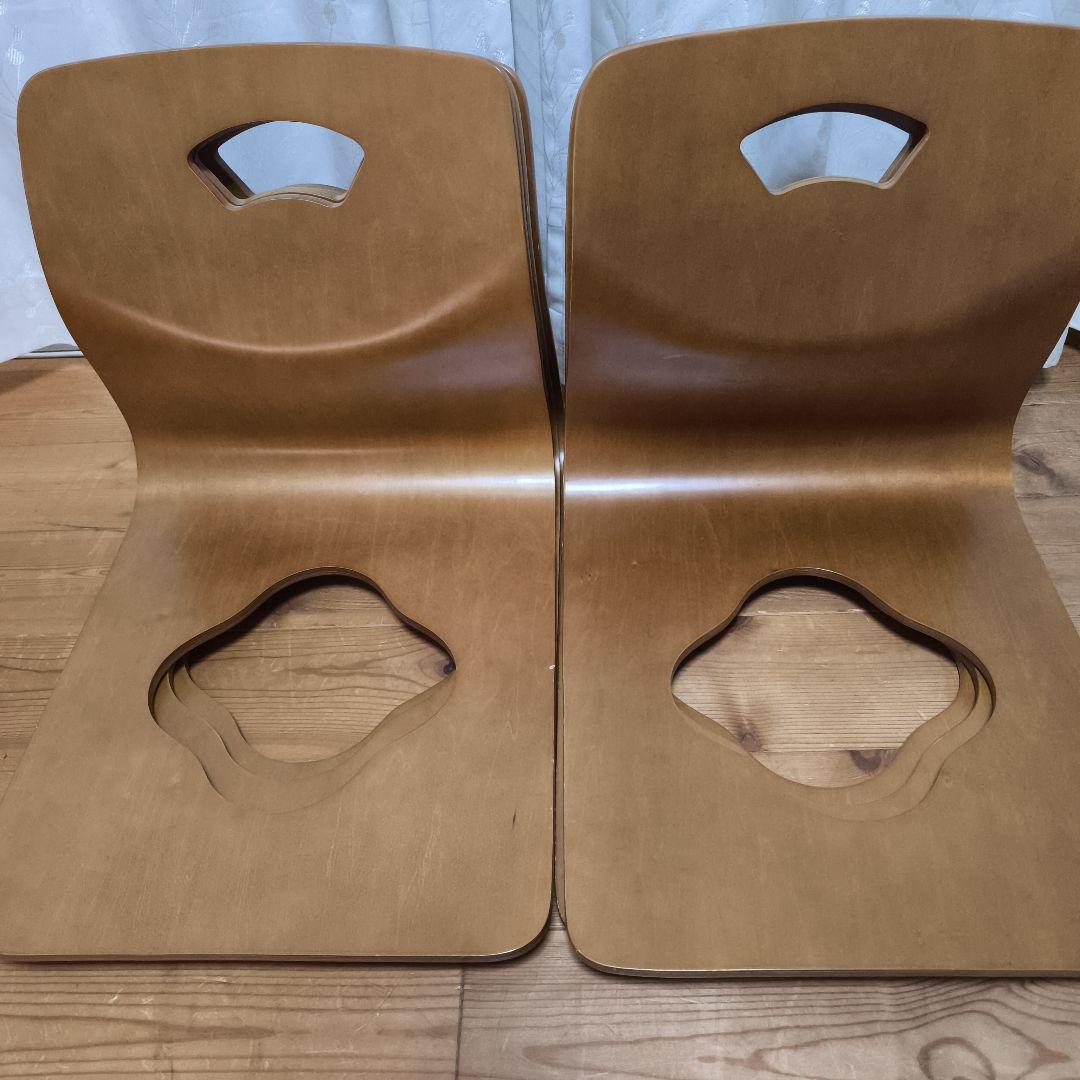 Simple Life シンプルライフ 木製 座椅子 6脚セット