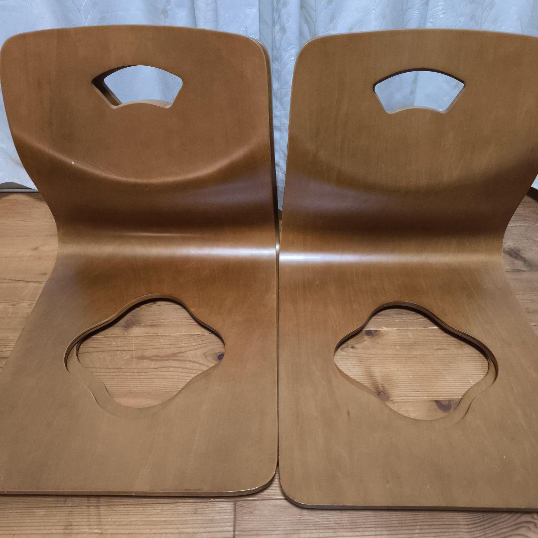 Simple Life シンプルライフ 木製 座椅子 6脚セット