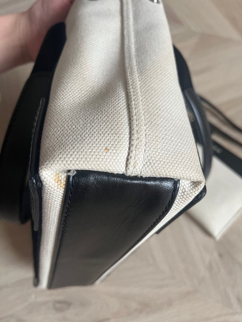 バレンシアガ　ネイビーカバス　2way キャンバスバッグ