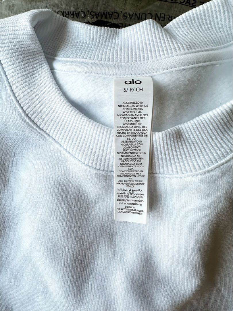 新品未使用　alo オーバーサイズ　スウェット タグあり