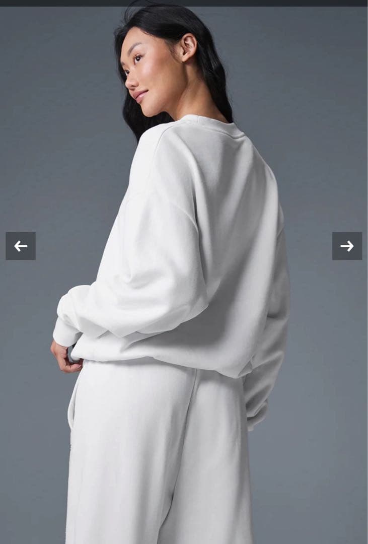 新品未使用　alo オーバーサイズ　スウェット タグあり